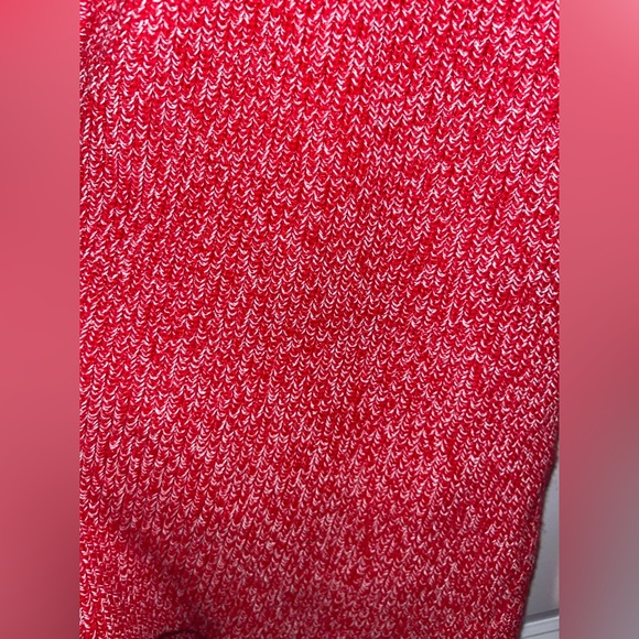 Crazy Horse by Liz Claiborne Red/White Knitted Zip Up Sweater Size Large - Picture 15 of 16